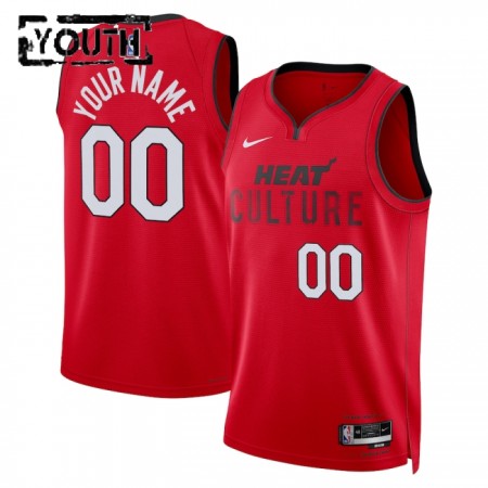 Dres Miami Heat Prilagođeni Nike 2024-25 City Edition Crvena Swingman - Dječji